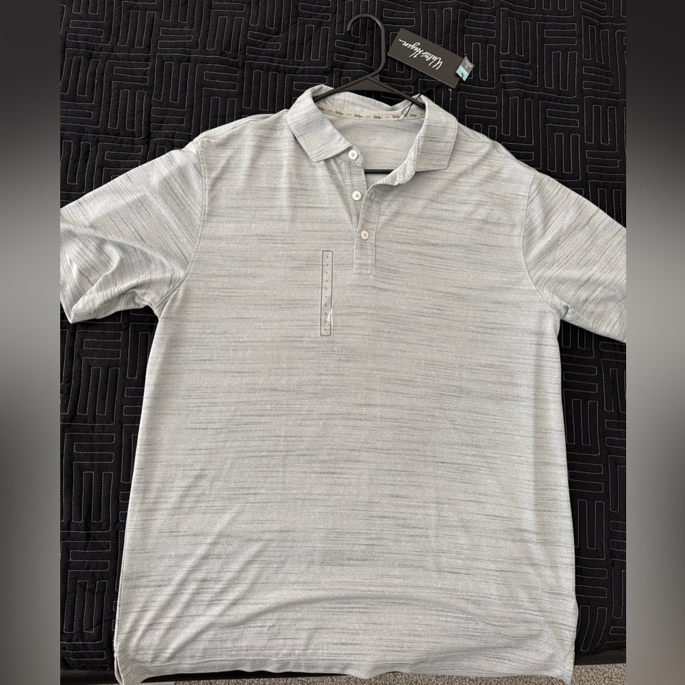NWT Walter Hagen Gray Golf Polo - Men's Large